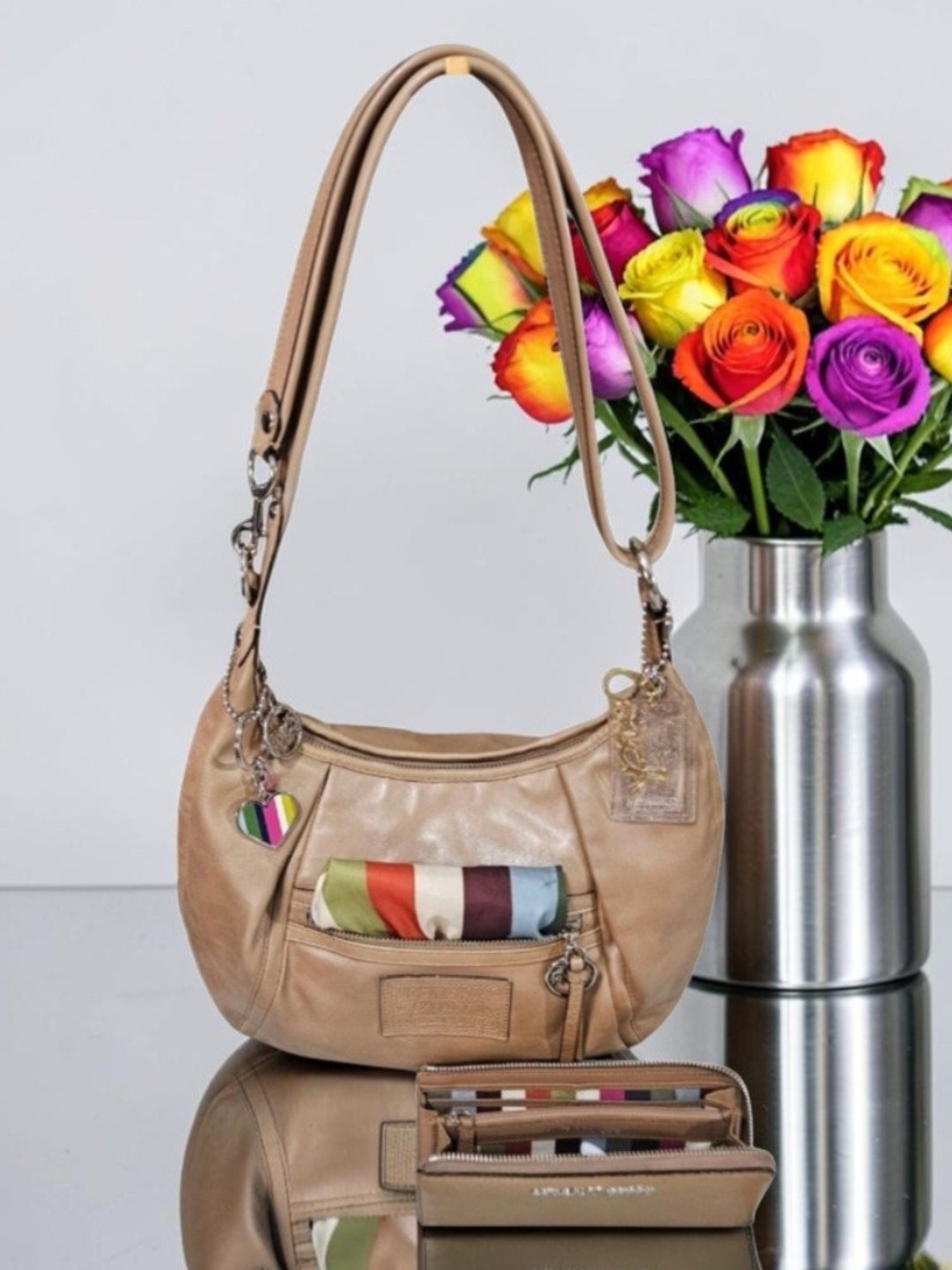 Coach Legacy POPPY HTF 2010 Tan Set